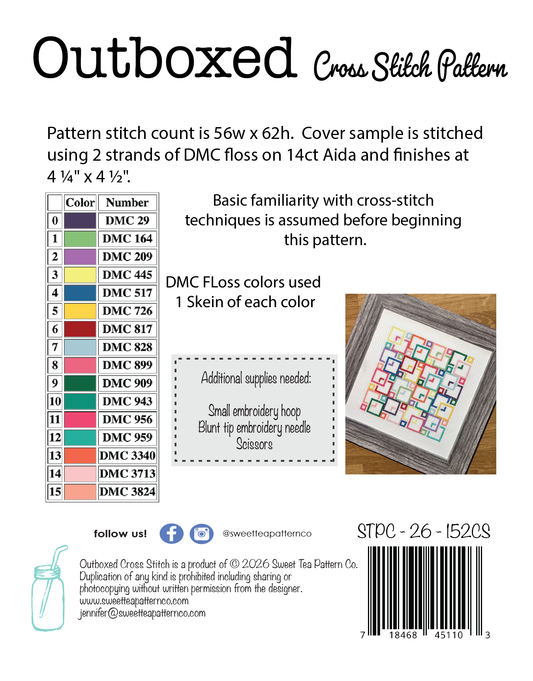 OutBoxed Crossstitch (Paper Pattern)