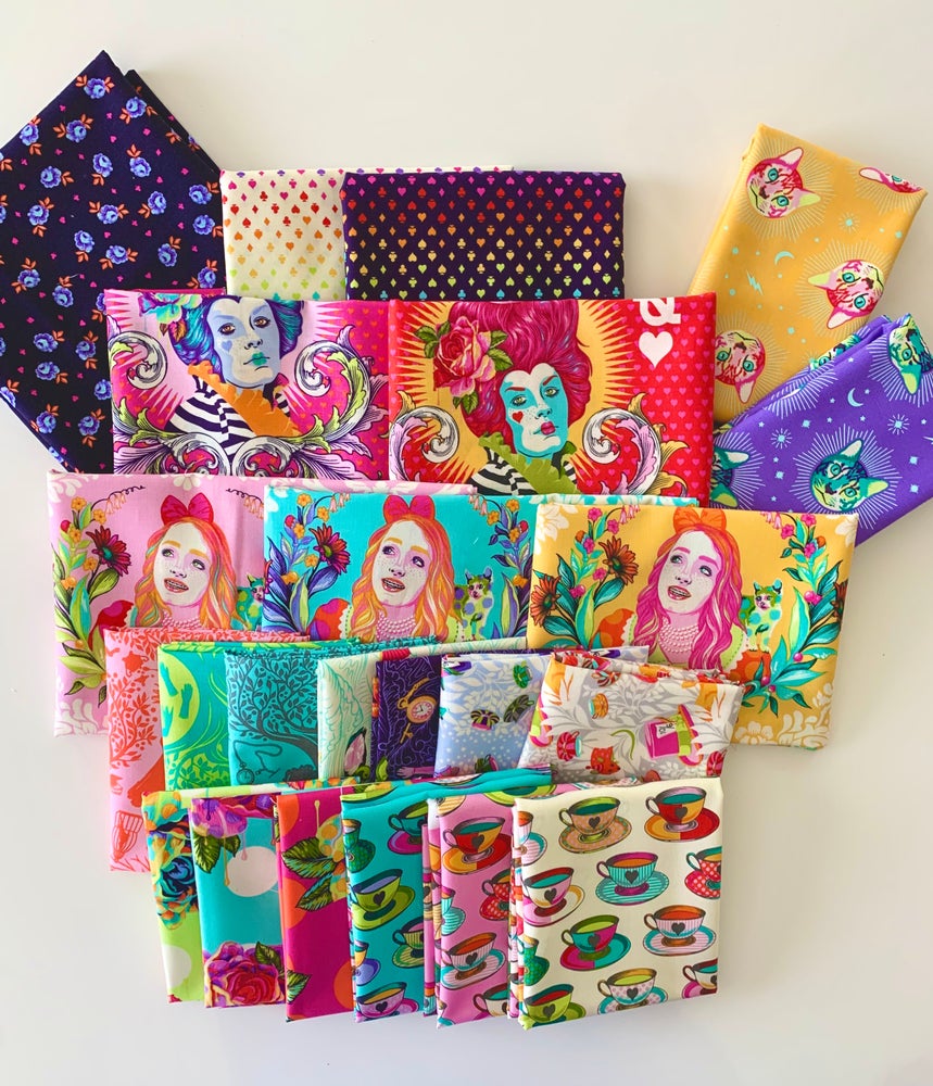 Mimosa Kit - Throw size using Tula Pink Curiouser and Curiouser