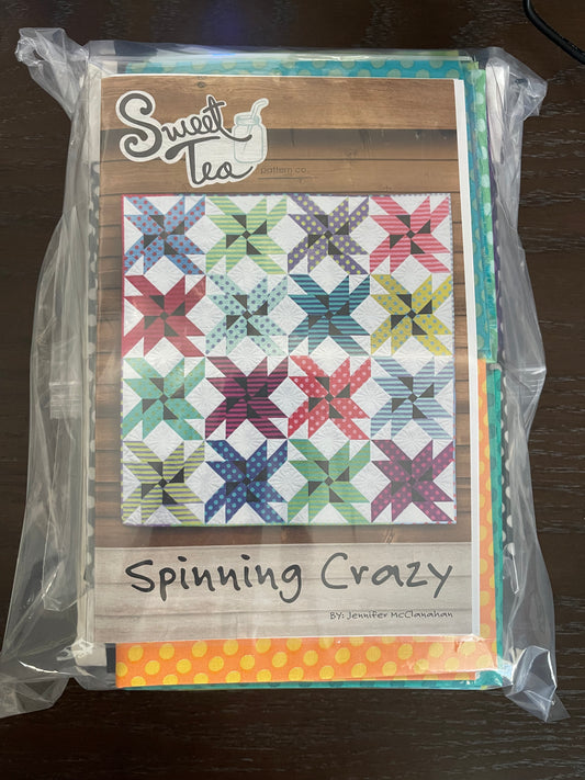 Spinning Crazy - Dot to Dot Throw Size kit