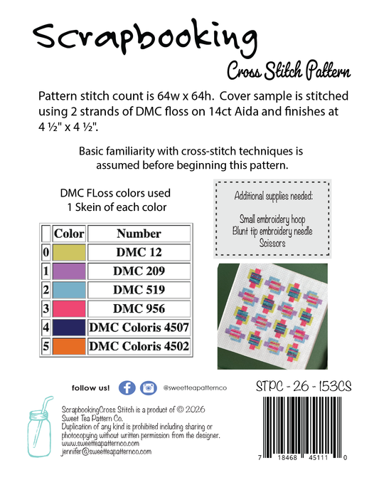 Scrapbooking Crossstitch (PDF Pattern)