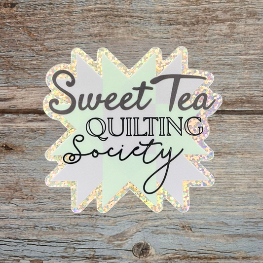 Sweet Tea Quilting Society Sticker