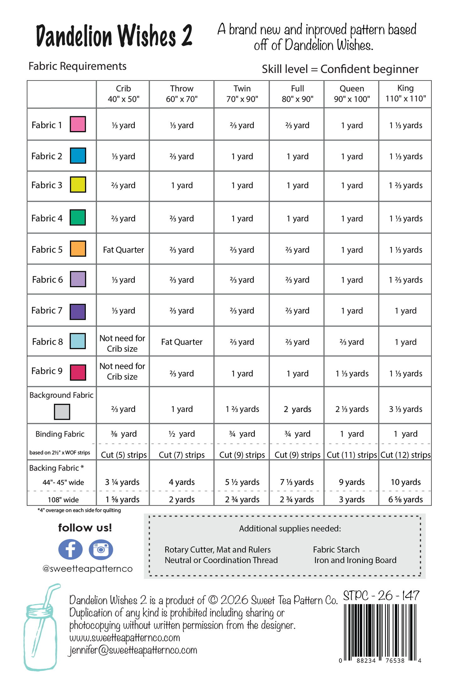 Dandelion Wishes 2 (Paper Pattern)