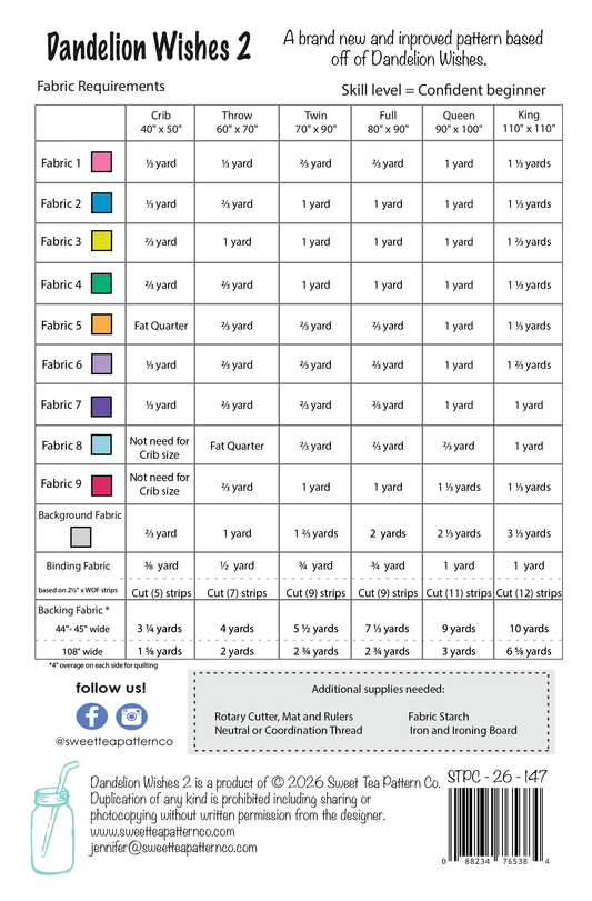 Dandelion Wishes 2 (Paper Pattern)