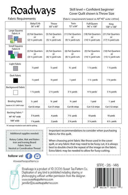 Roadways (PDF Pattern)