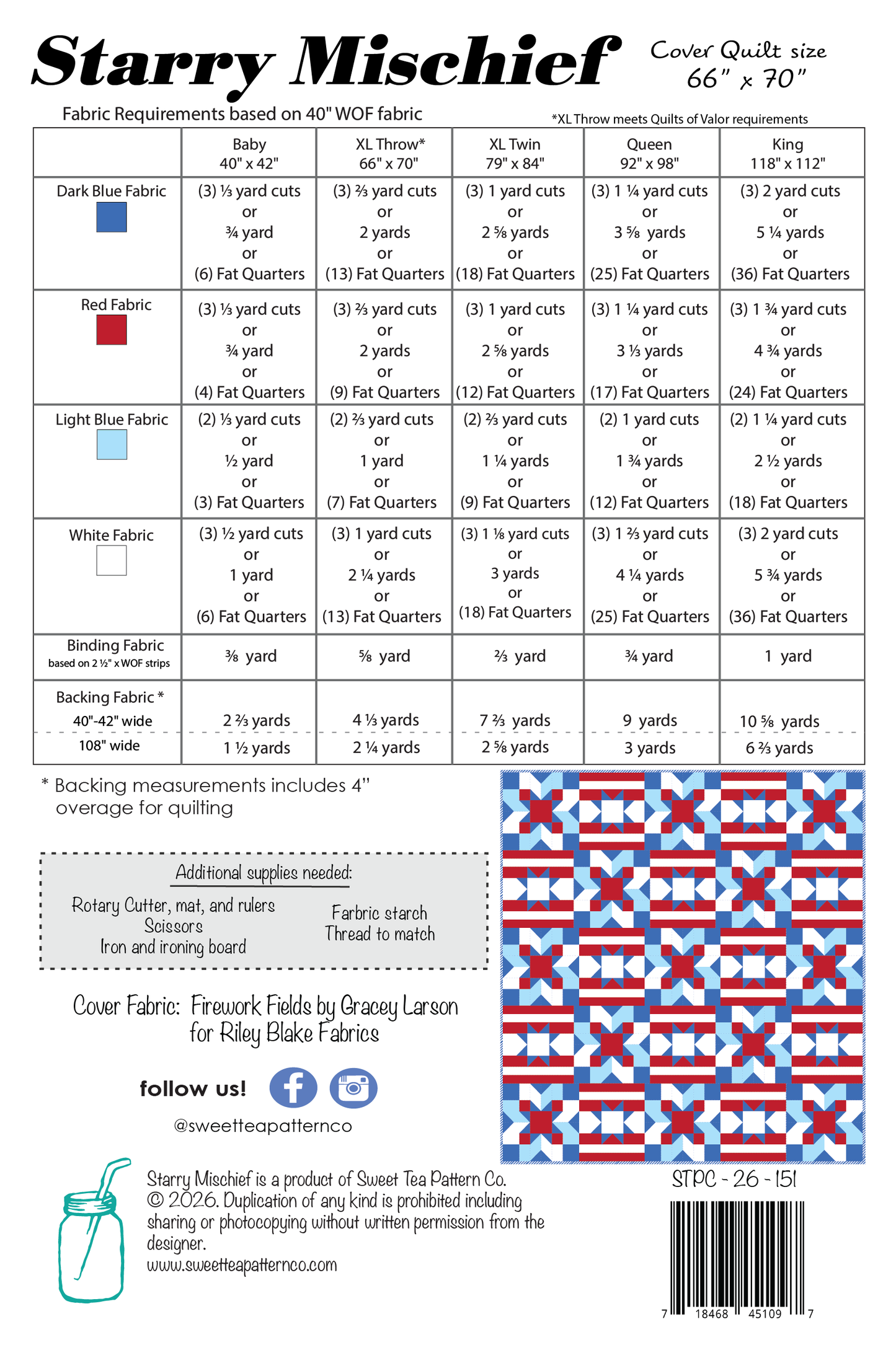 Starry Mischief (PDF Pattern)